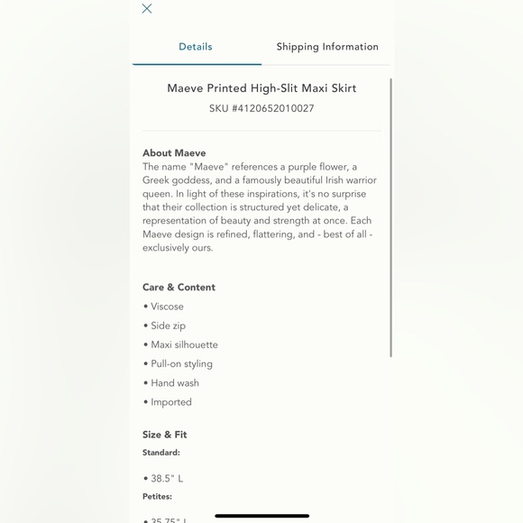 Maeve High-Slit Maxi Skirt - Picture 6 of 7